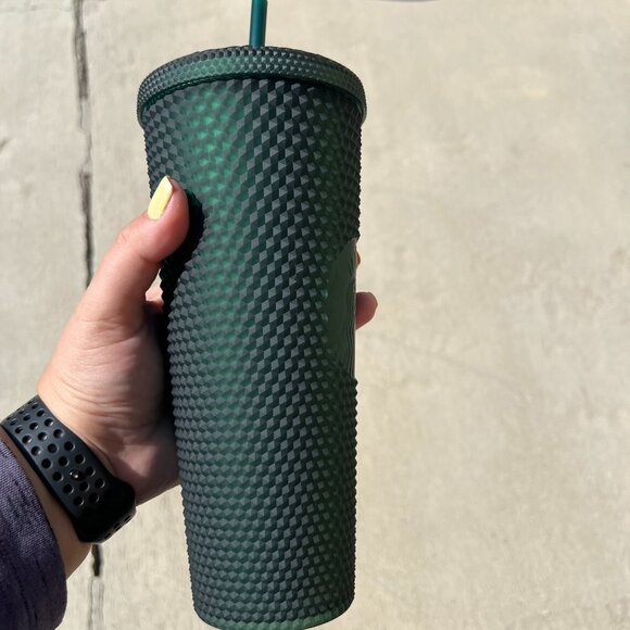 Starbucks Venti Soft-Matte Studded Green Tumbler Cold Cup - NWT - Picture 4 of 7